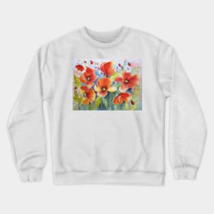 For the Love of Poppies Crewneck Sweatshirt